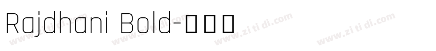 Rajdhani Bold字体转换